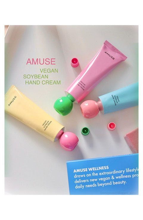 AMUSE Vegan Soybean Hand Cream - 3 Types - Palace Beauty Galleria