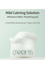 O'earth Vegan Dandelion Calming Toner Pad 60P - Palace Beauty Galleria