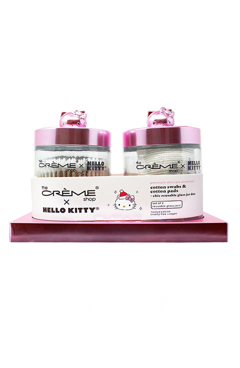 The Creme Shop Hello Kitty x  Premium Reusable Jar Set (Pink) - Palace Beauty Galleria