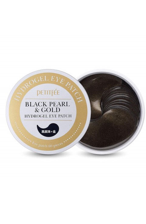 PETITFEE Black Pearl & Gold Hydrogel Eye Patch 60 Sheets - Palace Beauty Galleria