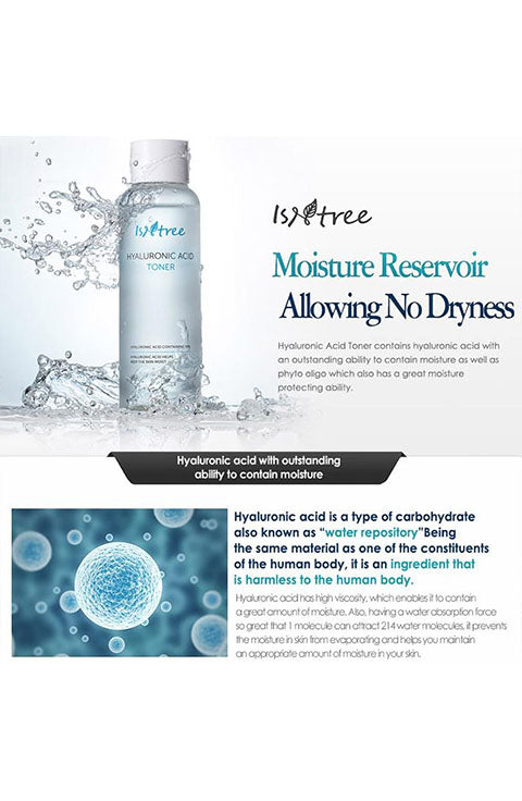 Isntree - Hyaluronic Acid Toner 400Ml - Palace Beauty Galleria