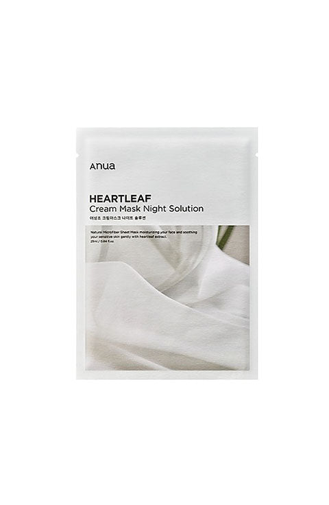 Anua - Heartleaf Cream Mask Night Solution 25Ml - Palace Beauty Galleria