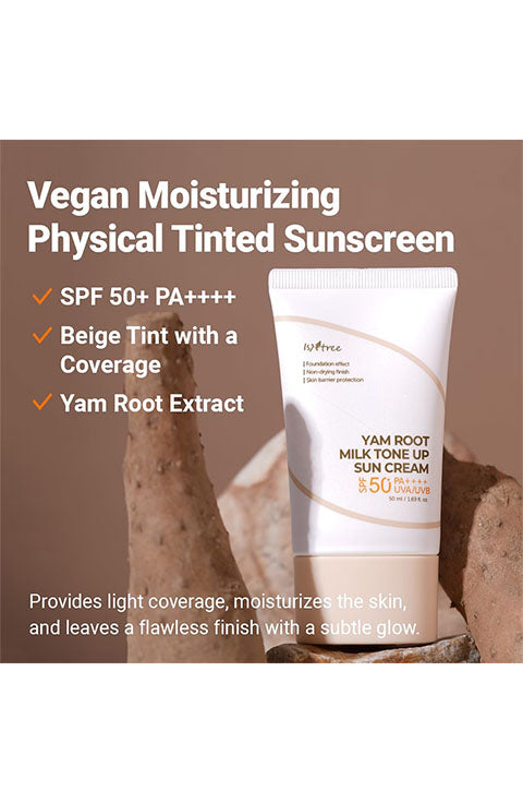 Isntree Yam Root Milk Tone Up Sun Cream - Palace Beauty Galleria