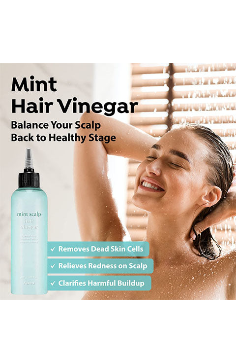 A'PIEU Mint Hair Vinegar 6.76 fl oz - Palace Beauty Galleria
