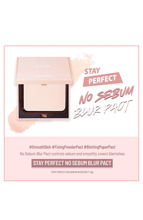CLIO  Stay Perfect No Sebum Blur Pact - Palace Beauty Galleria