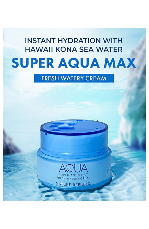 Nature Republic Super Aqua Max Fresh Watery Cream 80 ml - Palace Beauty Galleria