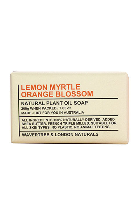 Wavertree & London Lemon Myrtle and Orange Blossom Soap Bar 200g - Palace Beauty Galleria