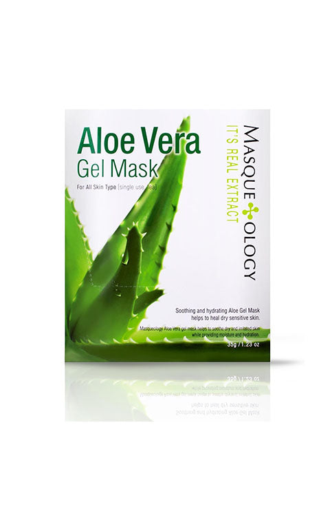 Masqueology Aloe Vera Gel Mask 1Pcs, 1Box(12Pcs) - Palace Beauty Galleria