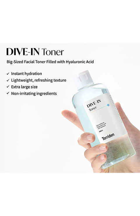 Torriden Dive-In Low Molecule Hyaluronic Acid Toner 60Ml - Palace Beauty Galleria