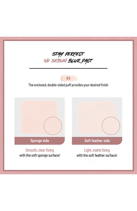 CLIO  Stay Perfect No Sebum Blur Pact - Palace Beauty Galleria