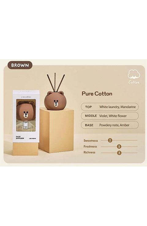 COCOD'OR Line Friends Brown & Friends Diffuser 50ml-4Style - Palace Beauty Galleria
