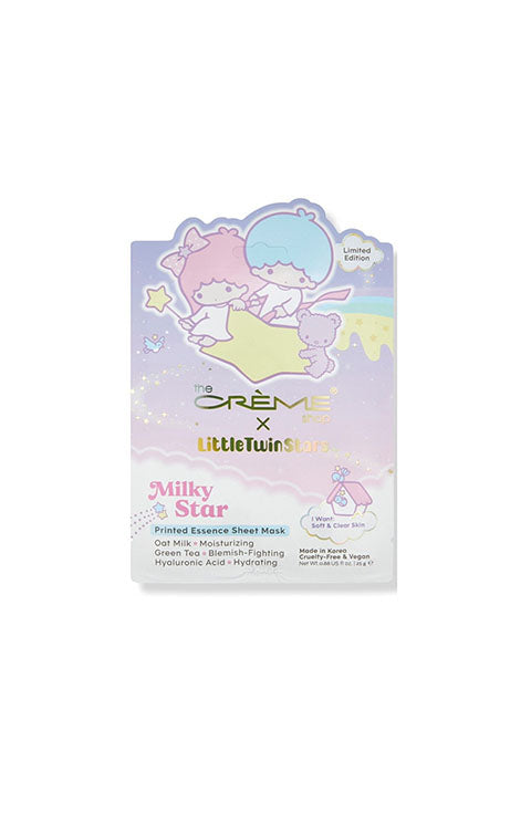 The Creme Shop x Sanrio  Little Twin Stars Milky Star Printed Essence Sheet Mask - Palace Beauty Galleria