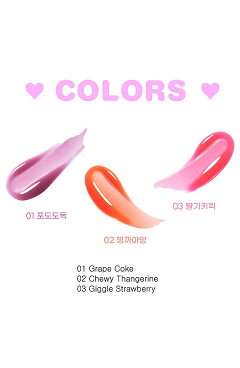 Colorgram - Fruity Glass Gloss - 3 Colors - Palace Beauty Galleria