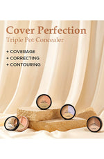 THE SAEM Cover Perfection Triple Pot Concealer- 4Color - Palace Beauty Galleria