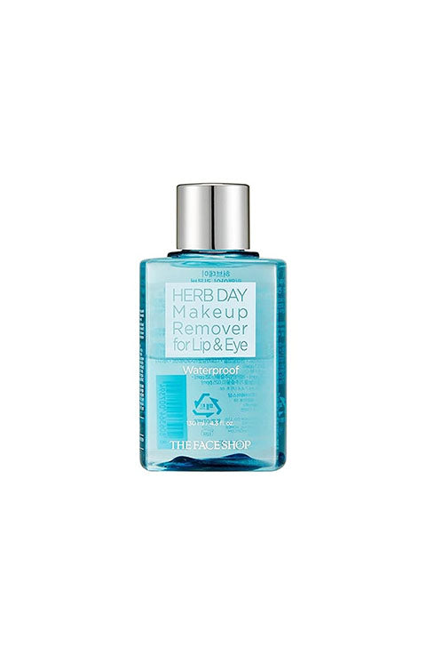 THE FACE SHOP Herb Day Lip & Eye Waterproof Makeup Remover 130ml - Palace Beauty Galleria