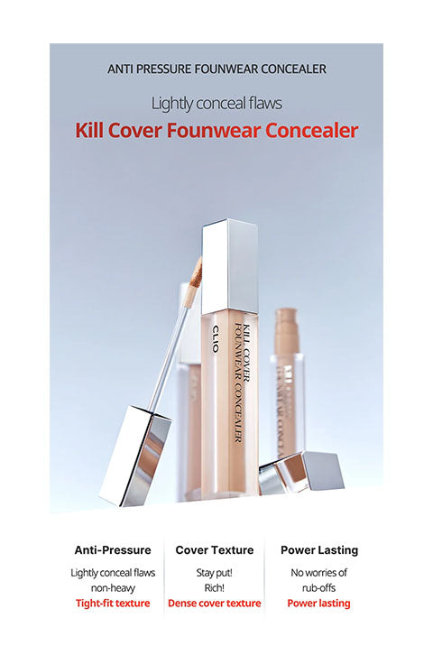 CLIO Kill Cover Founwear Concealer 6g - 2Colors - Palace Beauty Galleria