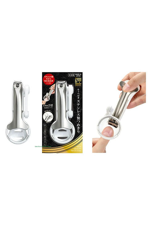Green Bell Takuminowaza Stainless Steel Nail Clippers with Magnifier G-1304 - Palace Beauty Galleria