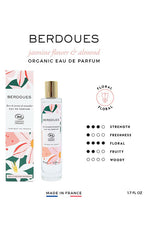 BERDOUES Fleur de Jasmin & Amandier Organic Eau de Toilette 50Ml - Palace Beauty Galleria