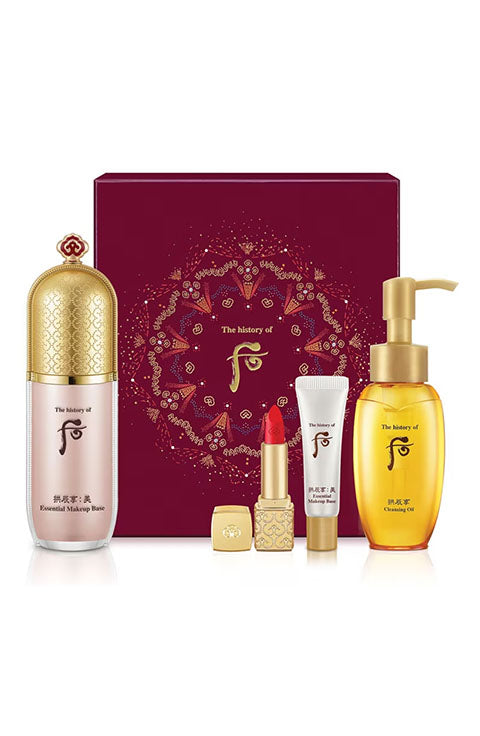 The history of Whoo Gongjinhyang Mi Essential Makeup Base Special Set - Palace Beauty Galleria