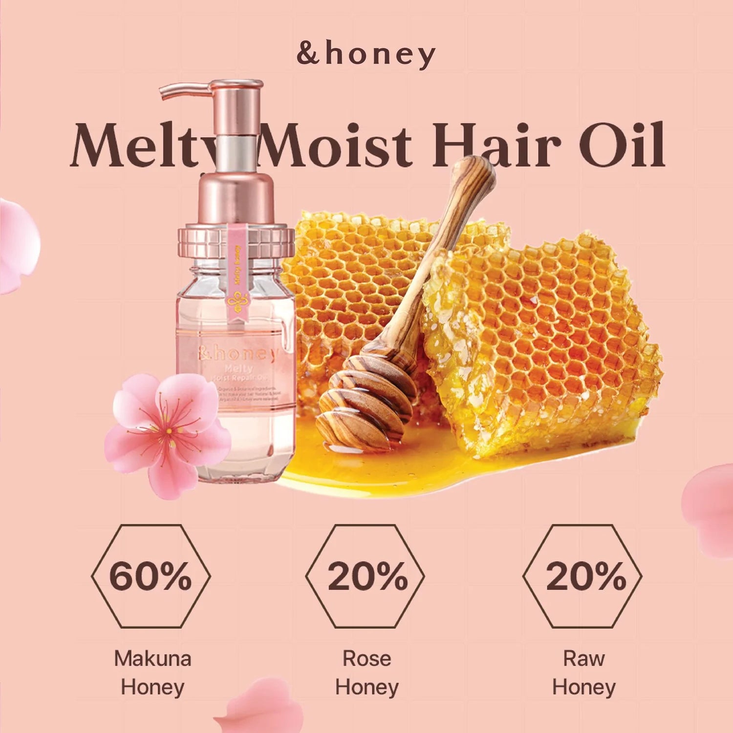 honey Silky Smooth Moist Hair Oil 3.0 Hair Treatment 100ml