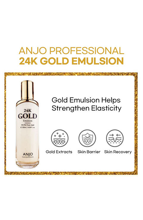 ANJO Professional 24K Gold Emulsion 120Ml - Palace Beauty Galleria