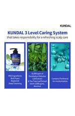 Kundal Cool & Clear Scalp Refreshing Shampoo Aqua Mint, 16.9 fl oz (500 ml) - Palace Beauty Galleria