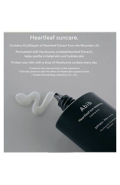 Abib - Heartleaf Sun Essence Calming Drop 50Ml - Palace Beauty Galleria
