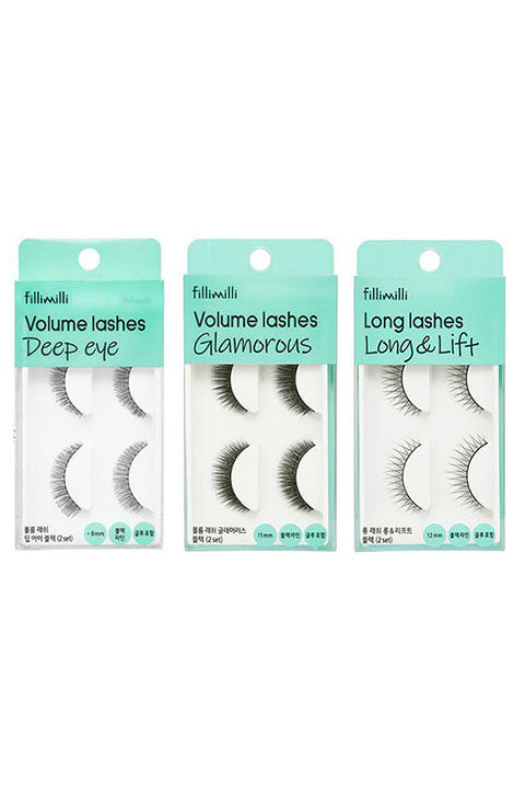 Fillimilli Volume , Long Lashes -3 Style - Palace Beauty Galleria