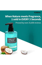 KUNDAL Pure & Safe For Woman Feminine Wash  258ml / 8.72 fl.oz - Palace Beauty Galleria