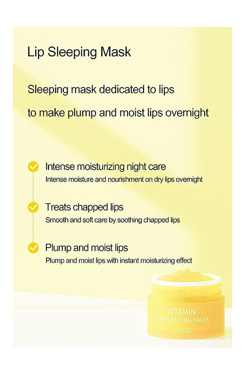 RiRe Vitamin Lip Sleeping Mask 10g / 0.35 oz. - Palace Beauty Galleria