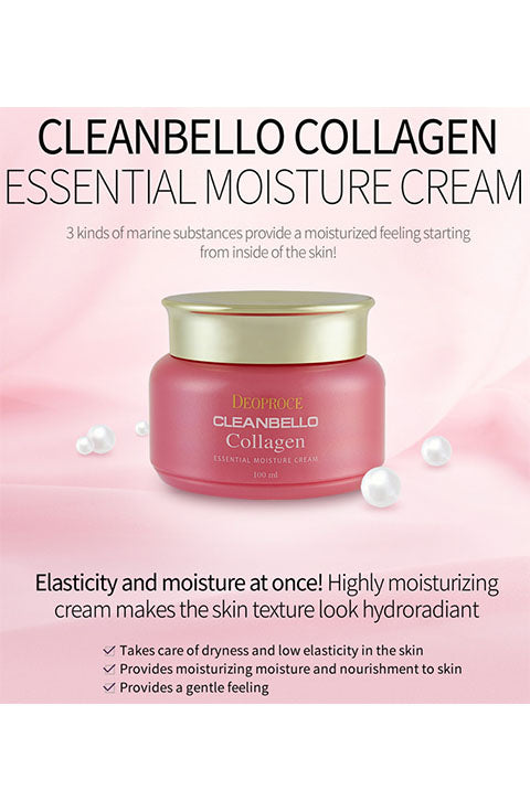 Deoproce Cleanbello Collagen Essential Cream 100ml - Palace Beauty Galleria