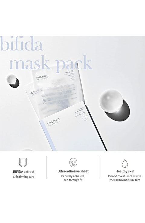 mixsoon Bifida Mask Pack 1Pcs, 1Box(5Pcs) - Palace Beauty Galleria