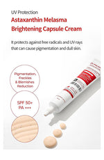 Dr.Melaxin Astaxanthin Capsule Sunscreen SPF 50+/ PA +++ 50ml - Palace Beauty Galleria