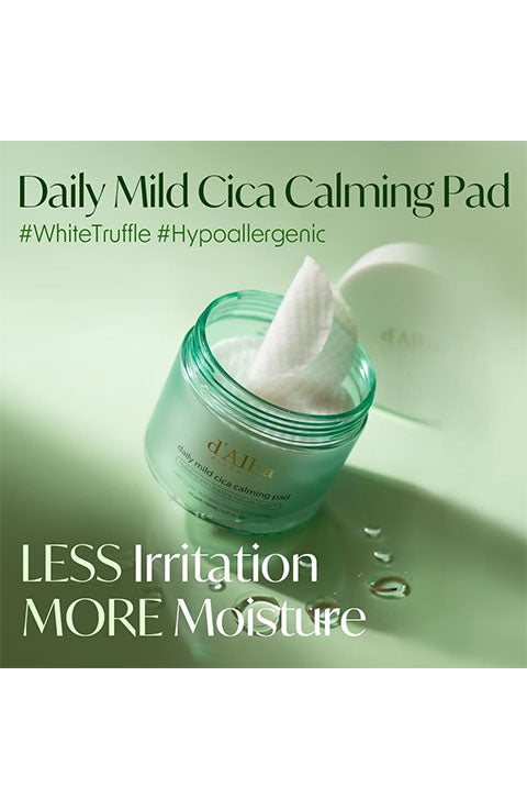 d'Alba Daily mild cica calming pad, Calming and Soothing Pads - Palace Beauty Galleria