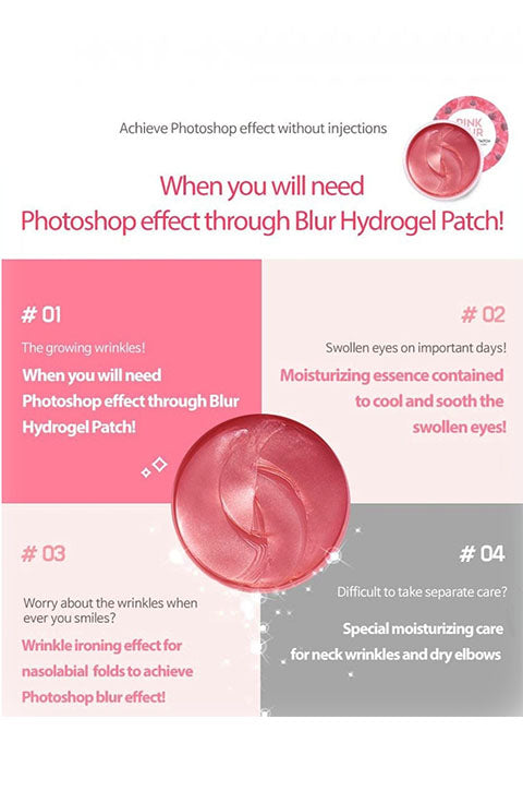 G9SKIN - Pink Blur Hydrogel Eye Patch 120pcs - Palace Beauty Galleria