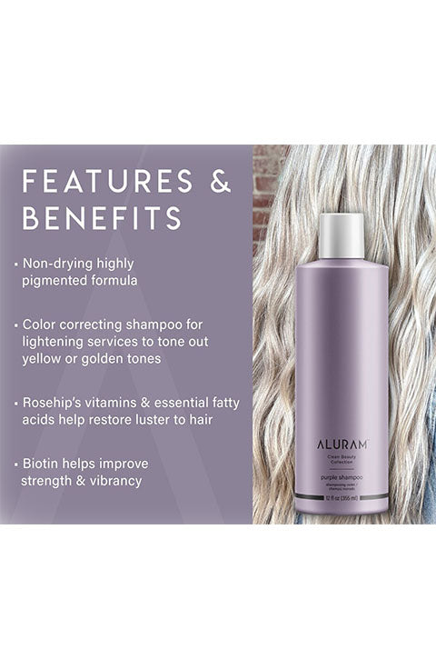 Aluram Coconut Water Based Purple Shampoo 355Ml - Palace Beauty Galleria