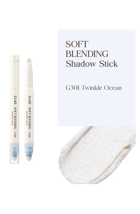 Clio Soft Blending Shadow Stick - 10 Colors G301 Twinkle Ocean