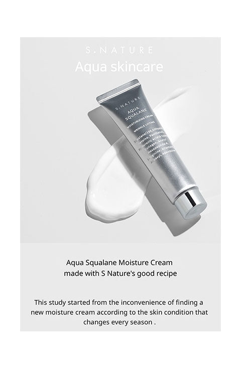 thumbnail image 2 of S.NATURE Aqua Squalane Moisturizing Cream Set (2 X 80ml) – Calming Face Moisturizer With Glycerin & Hyaluronic Acid For All Skin Types 2 of 4