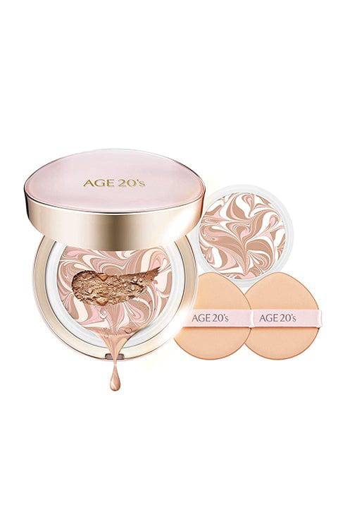 AGE 20's Signature Essence Cover Pact Moisture - 1pack(14g + Refill 14g) #21, #23 - Palace Beauty Galleria