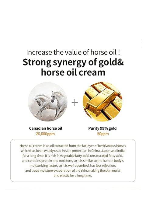 Charmzone Horse Oil Cream Golden Complex 70ml Real Gold Anti Aging Wrinkle care - Palace Beauty Galleria