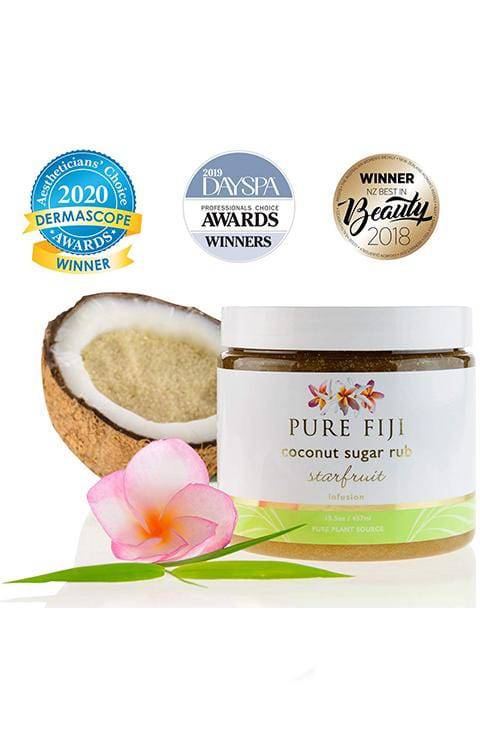 Pure Fiji Coconut Sugar Rub Starfruit, 15.5 oz - Palace Beauty Galleria