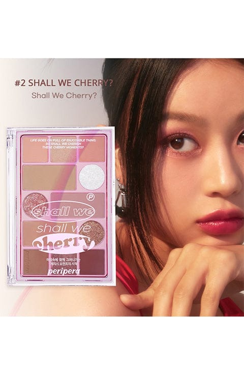 Peripera - All Take Mood Technique Palette # 02 Shall We Cherry? - Palace Beauty Galleria