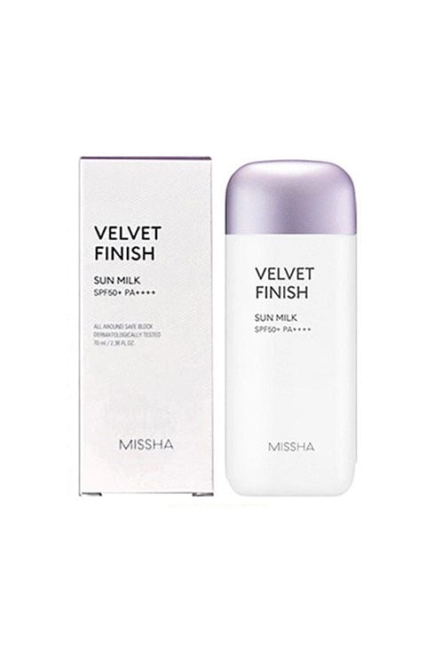 MISSHA Velvet Finish Sun Milk SPF50+ PA++++ (70ml) - Palace Beauty Galleria