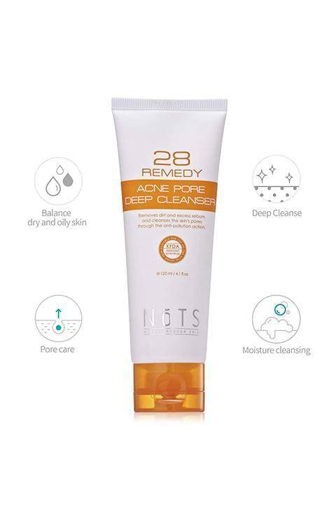 NoTS - 28 Remedy Acne Pore Deep Cleanser 120ML - Palace Beauty Galleria