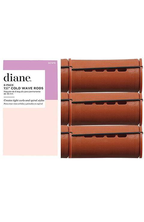 Diane Cold Wave Rods, Brown, DCW15, 1-1/2 Inch - Palace Beauty Galleria