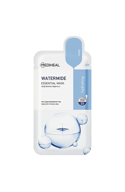MEDIHEAL Watermide Hydrop Essential Mask 1Sheet, 1Box(10Sheet) - Palace Beauty Galleria