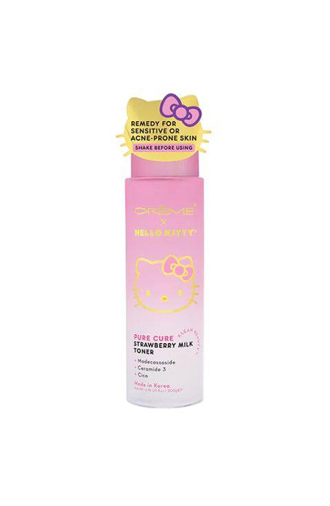 The Crème Shop x Hello Kitty Pure Cure Strawberry Milk Toner 200Ml - Palace Beauty Galleria