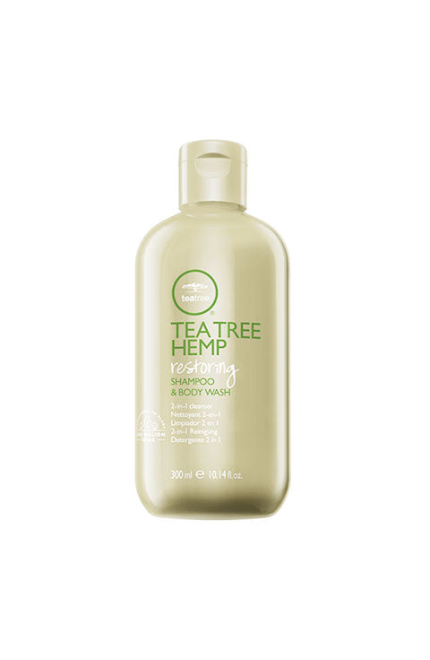 Tea Tree Hemp Restoring Shampoo & Body Wash, 2-in-1 Cleanser, For All Hair Types - Palace Beauty Galleria