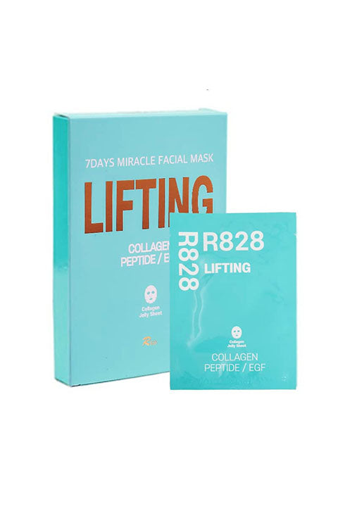 R828 Lifting Face Mask -(Collagen and EGF Peptide) 1Pcs, 1Box(10pcs) - Palace Beauty Galleria