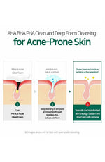 Some By Mi AHA,BHA,PHA 30 Days Miracle Acne Clear Foam - Palace Beauty Galleria